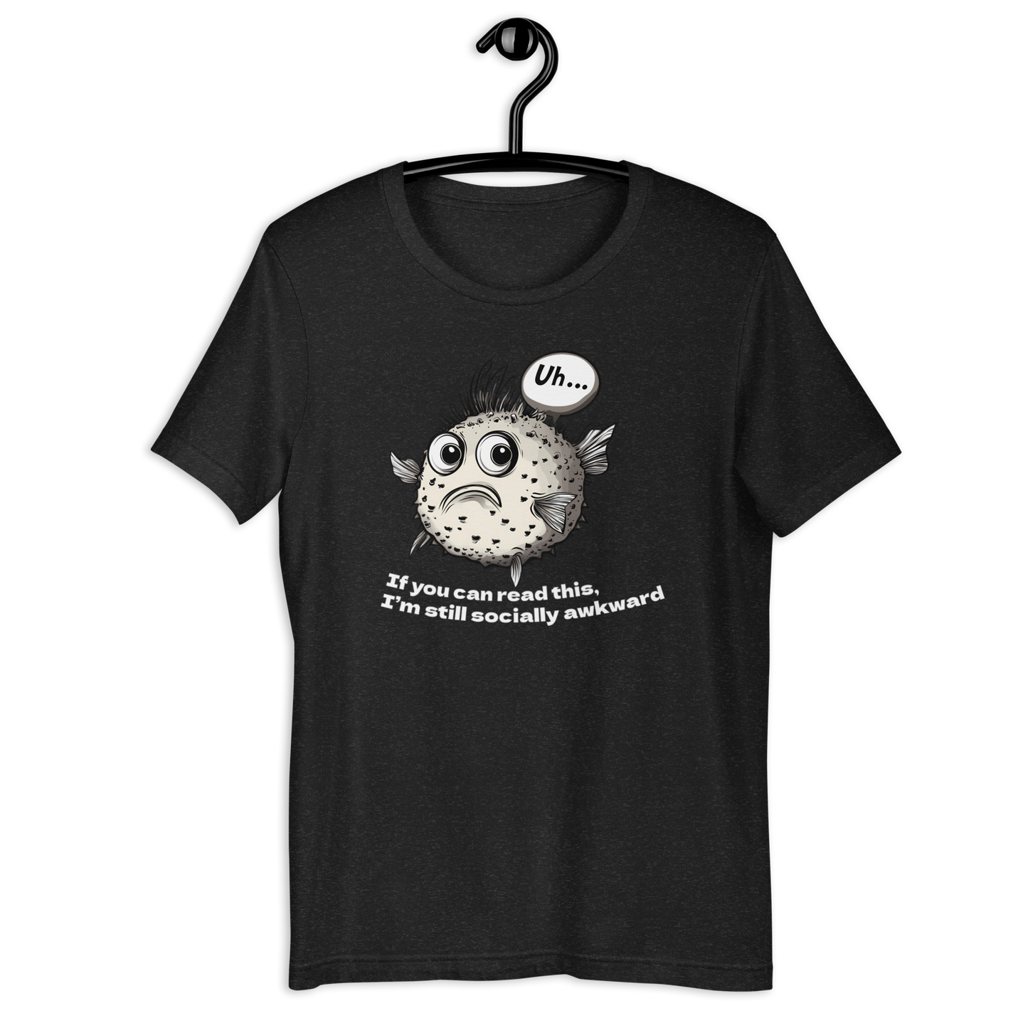 Awkward PuffuerFish Unisex t-shirt